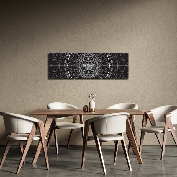 Obraz - Abstrakcia hodín (s hodinami) (90x30 cm)