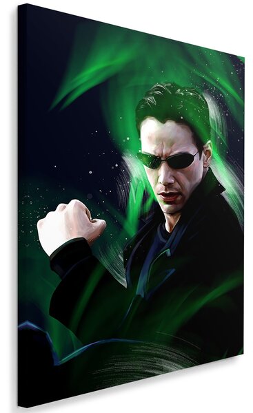 Obraz na plátne Matrix, Keanu Reeves alias Neo - Dmitry Belov Rozmery: 40 x 60 cm