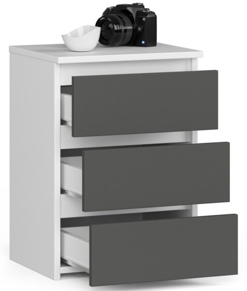 Nočný stolík CL3/40 biely / sivý
