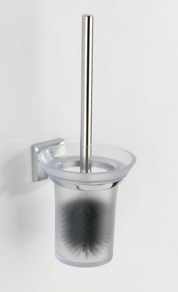 WENKO WC kefa BEZ VŔTANIA PowerLoc LACENO lesklý kov 37x14x16 cm