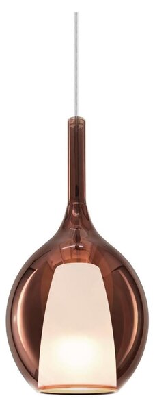 Ideal Lux - Luster na lanku KALIQUE 1xE27/42W/230V pr. 18 cm dymovo-medený