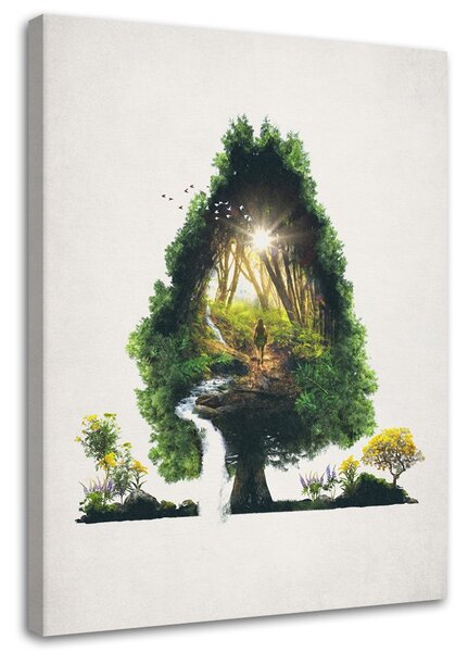 Obraz Cesta v strome - Barrett Biggers Veľkosť: 40 x 60 cm, Prevedenie: Obraz na plátne