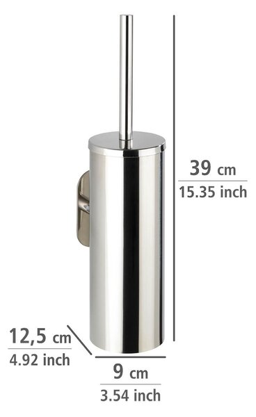 WENKO WC kefa BEZ TURBOLOC OREA SHINE lesklý kov 39x9x13 cm