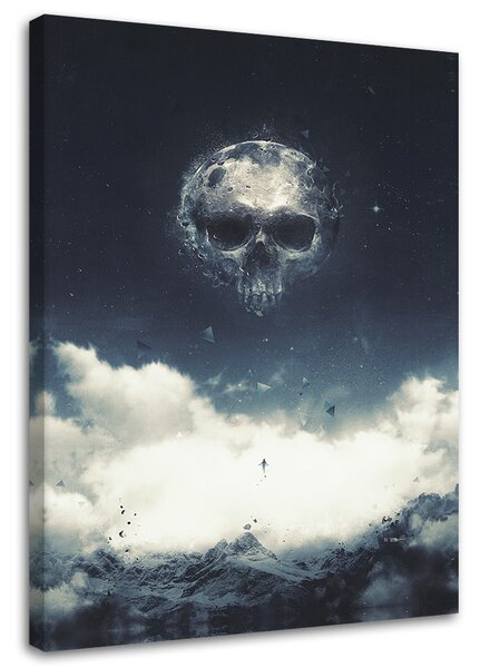 Obraz na plátne Lebka na oblohe - Barrett Biggers Rozmery: 40 x 60 cm