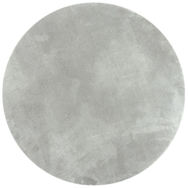 Flair Rugs, Kusový koberec Softie Stone kruh, 133x133 (priemer) kruh, šedá, obývacia izba