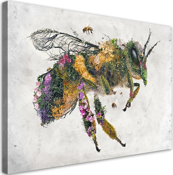 Obraz Kvetinová včela - Barrett Biggers Veľkosť: 100 x 70 cm, Prevedenie: Obraz na plátne