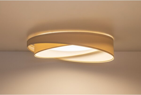 LED stropné svietidlo GALAXY MODERN LED/24W/230V pr. 55 cm krémová/biela