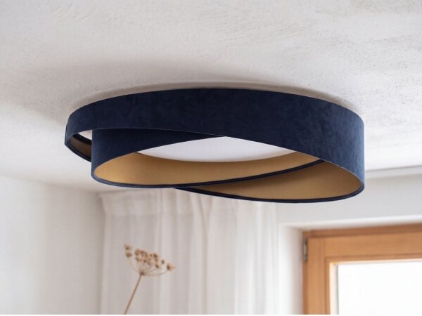 LED stropné svietidlo GALAXY MODERN LED/24W/230V pr. 55 cm modrá/zlatá