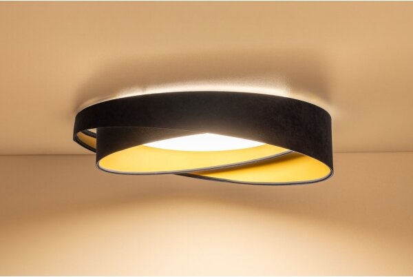 LED stropné svietidlo GALAXY MODERN LED/24W/230V pr. 55 cm modrá/zlatá