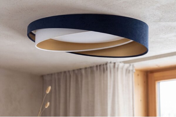LED stropné svietidlo GALAXY MODERN LED/24W/230V pr. 55 cm modrá/biela/zlatá