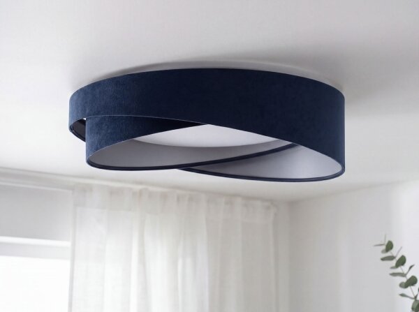 LED stropné svietidlo GALAXY MODERN LED/24W/230V pr. 55 cm modrá/strieborná
