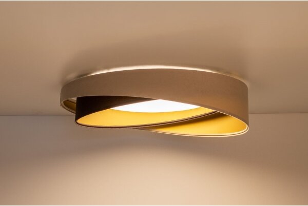 LED stropné svietidlo GALAXY MODERN LED/24W/230V priemer 55 cm béžová/hnedá/zlatá