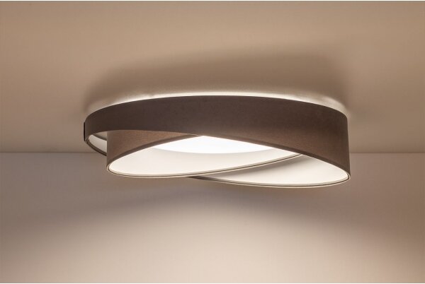 LED stropné svietidlo GALAXY MODERN LED/24W/230V priemer 55 cm šedá/biela