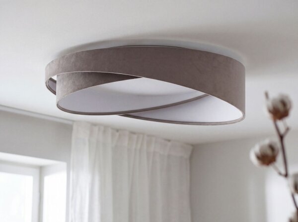 LED stropné svietidlo GALAXY MODERN LED/24W/230V priemer 55 cm šedá/biela