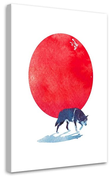 Obraz Vlk pri východe slnka - Robert Farkas Veľkosť: 40 x 60 cm, Prevedenie: Obraz na plátne