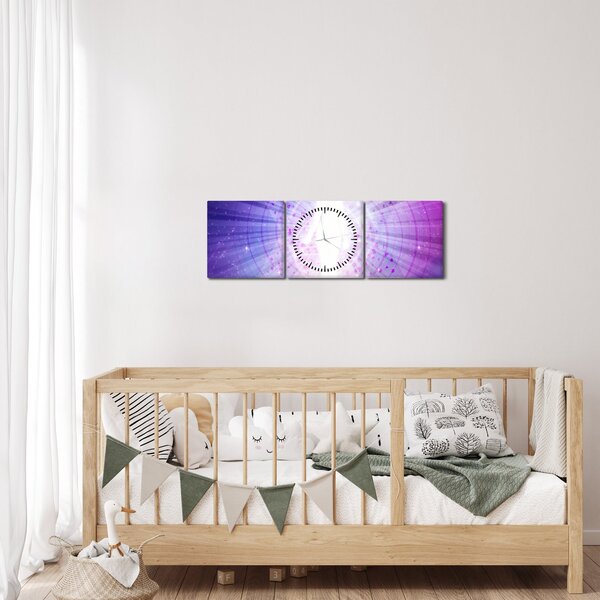 Abstraktný obraz -Žena (s hodinami) (90x30 cm)