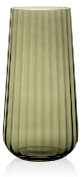 SKLENENÁ VÁZA RONA DECO FADE EMERALD 25CM