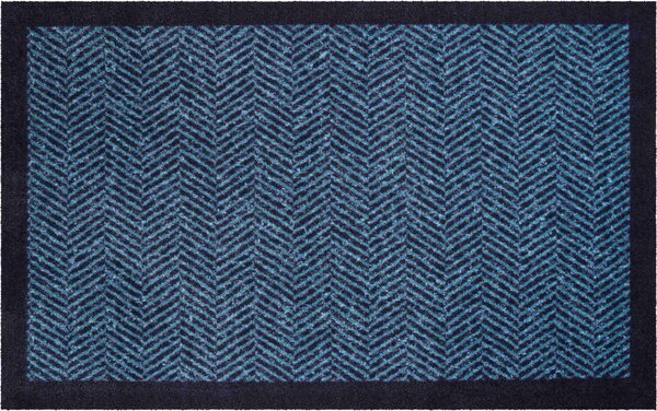 GRUND Domová rohož HERRINGBONE modrá Rozmer: 75x120 cm