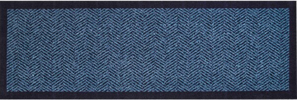 GRUND Domová rohož HERRINGBONE modrá Rozmer: 60x180 cm