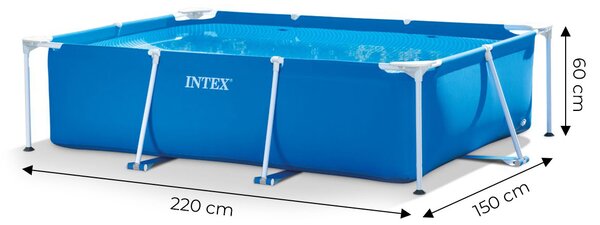 Intex Obdĺžnikový záhradný rámový bazén 220 x 150cm 28270 INTEX
