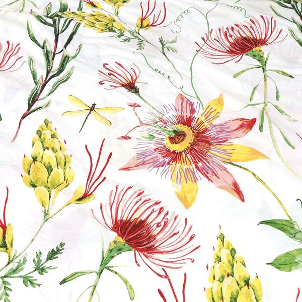 BAVLNENÉ OBLIEČKY COTTONLOVE 180X200 CM, 2 KS 70X80 CM KVETY