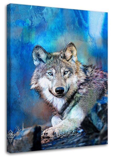 Obraz na plátne Vlk na pozadí oblohy - Andrea Haase Rozmery: 40 x 60 cm