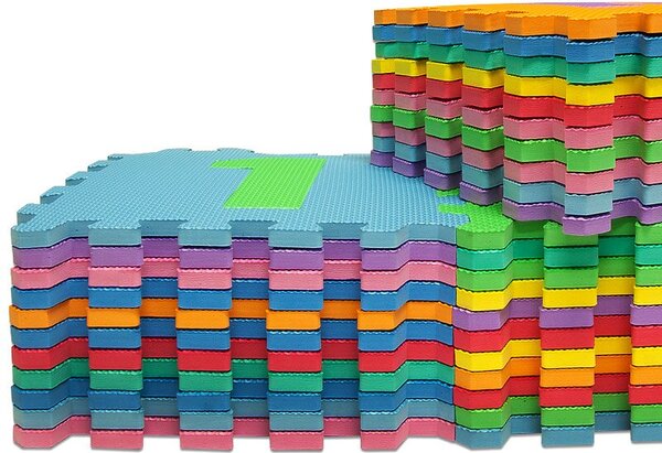 Penová podložka pre deti PUZZLE, 86 dielov, viacfarebná Spielwerk