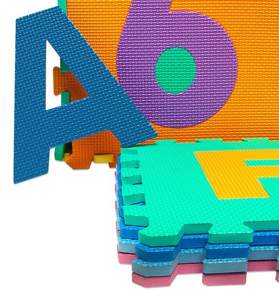 Penová podložka pre deti PUZZLE, 86 dielov, viacfarebná Spielwerk