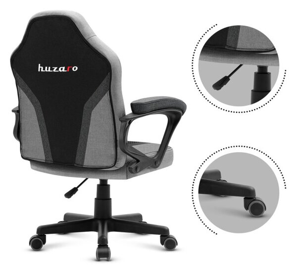Detská herná stolička Ranger - 1.0 sivá mesh