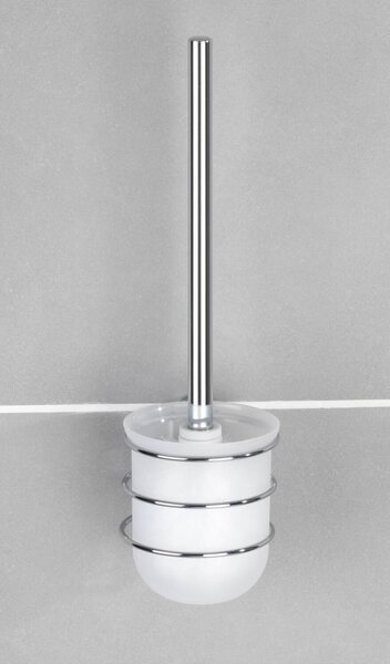 WENKO WC kefa BEZ VŔTANIA Klasická lesklá kovová 37x10x12 cm