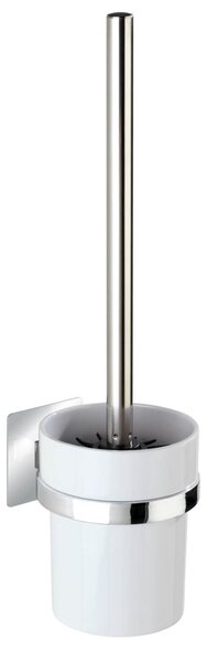 WENKO WC kefa BEZ TURBOLOC QUADRO lesklý kov 36x10x12 cm
