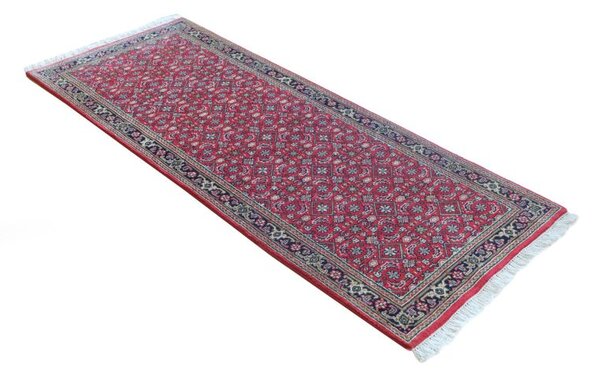 Ručne tkaný červený koberec Yammuna 9405 behúň 0,80 x 2,00 m