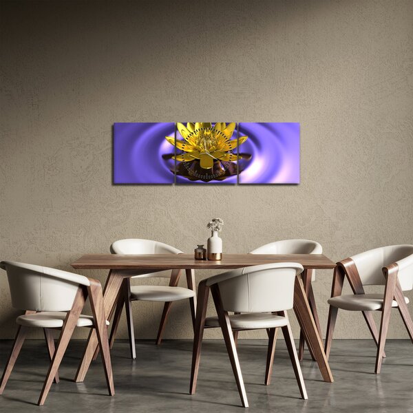 Obraz - Lekno (s hodinami) (90x30 cm)