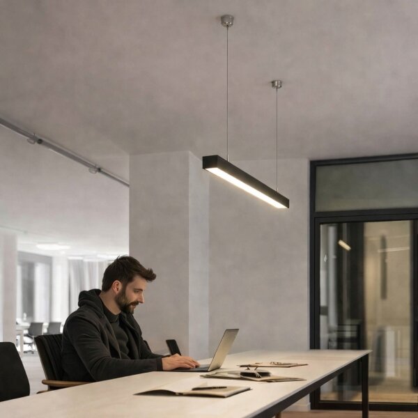 Brilagi - LED závesné svietidlo FULLDAY LED/10/15/20W/230V 2700/4000/6000K 60cm čierna