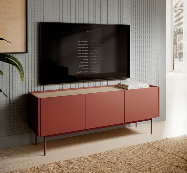 TV stolík PAULIEN - tehlový