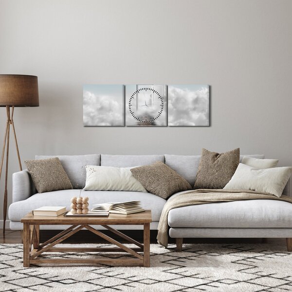 Obraz - Dvere do neba (s hodinami) (90x30 cm)