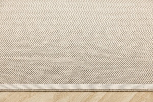 Šnúrkový obojstranný behúň Brussels 205681/10610 Linen krémový / béžový