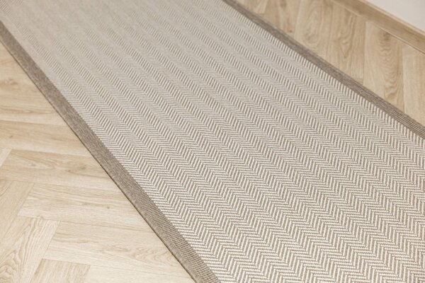 Šnúrkový obojstranný behúň Brussels 205681/10610 Linen krémový / béžový