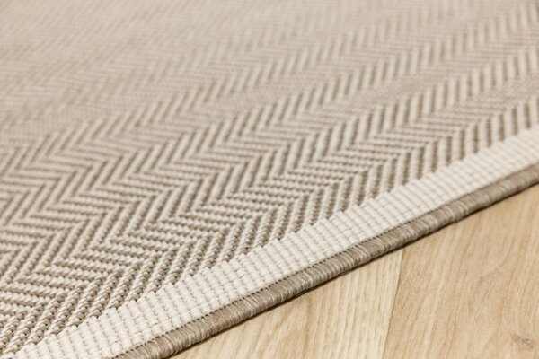 Šnúrkový obojstranný behúň Brussels 205681/10610 Linen krémový / béžový