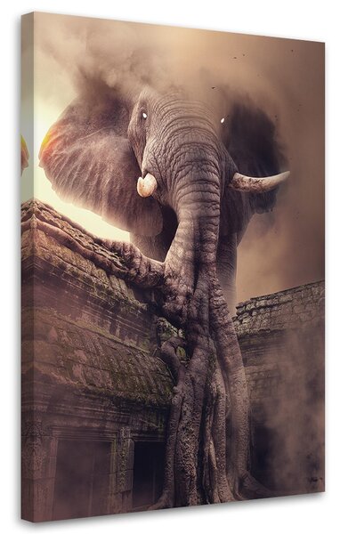 Obraz Slon z nebies - Patryk Andrzejewski Veľkosť: 60 x 90 cm, Prevedenie: Obraz na plátne