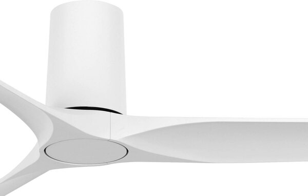 Stropný ventilátor Beacon Londo, biely, s jednosmerným motorom, priemer 132 cm,, Biela / opálová, Obývacia izba / jedáleň, Plast, Moderný