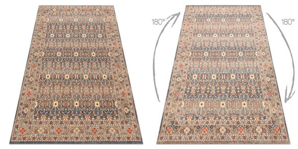 Koberec LEGEND 468 12 GB500 OSTA - Ornament / rám, exkluzívny béžový / sivý