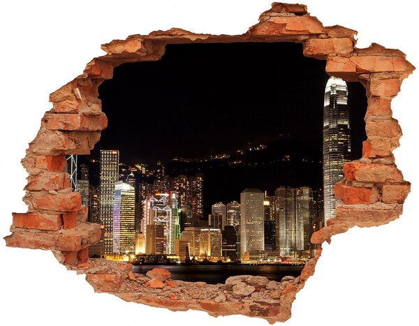 Fototapeta diera na stenu Hong kong v noci nd-c-25184002
