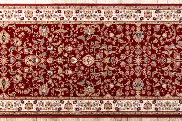 Behúň NAIN 144 51066 Ornament / Kvety, bordový / béžový