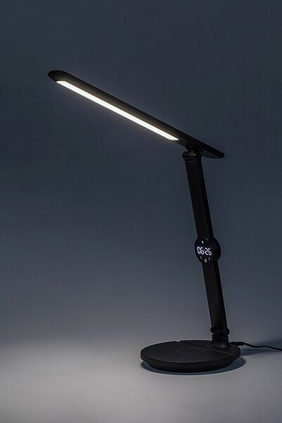 Rabalux ISAK LED Stmievateľná dotyková stolná lampa s displejom LED/9W/230V 3000/4000/6500K