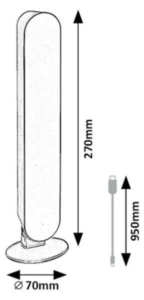 Rabalux PARKER LED dekoratívna lampa 76016