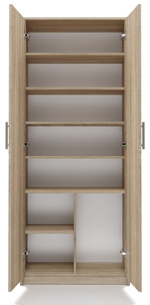TP Living Kancelarska knižnica OLIV 2D dub sonoma