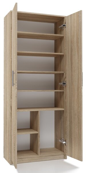 TP Living Kancelarska knižnica OLIV 2D dub sonoma