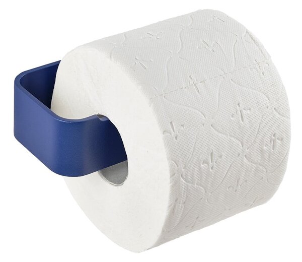 Modrý nástenný kovový držiak na toaletný papier Ume – Zone