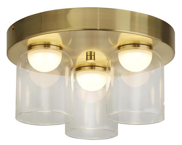 Searchlight 23083-3SB - LED stropné svietidlo HIGHBALL 3xLED/5,3W/230V, priemer 30 cm